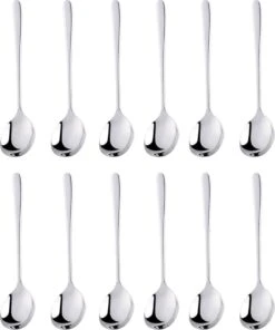 Aanbiedingen Keukengerei Winkel 25 House Of Husk® Koffielepel Set - Theelepel - Koffielepeltjes - Espresso Lepeltjes - RVS - 12cm - 12 Stuks - Zilver