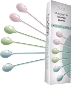 Gohh 6 Longdrink Lepels (18,5 Cm) Koffielepels Theelepels Vaatwasserbestendig Jamlepel Mosterdlepel