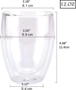 Glasrijk® Theeglazen - Dubbelwandige Glazen - 350 Ml - 6 Stuks - Koffieglazen - Theeglas - Cappuccino Glazen - Latte Macchiato Glazen -Aanbiedingen Keukengerei Winkel 1018x1200 4