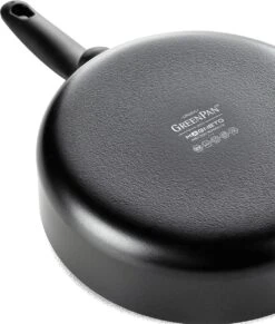 GreenPan Cambridge Hapjespan Met Deksel 28cm - Zwart - Inductie - PFAS-vrij -Aanbiedingen Keukengerei Winkel 1020x1200