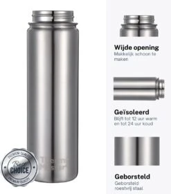 Thermo Master MasterBottle Drinkfles Met 3 Doppen - 650 Ml - Staal -Aanbiedingen Keukengerei Winkel 1057x1200 1