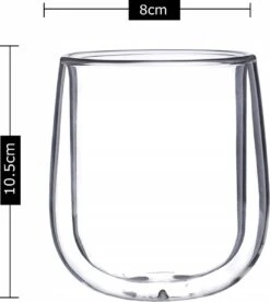 Luxe Dubbelwandige Koffieglazen - Cappuccino Glazen - Dubbelwandige Theeglazen - 350 ML - 4 Stuks -Aanbiedingen Keukengerei Winkel 1073x1200 4