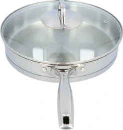 4goodz Dubbelwandige RVS Hapjespan Met Deksel 28 Cm - Zilver -Aanbiedingen Keukengerei Winkel 1138x1200 1