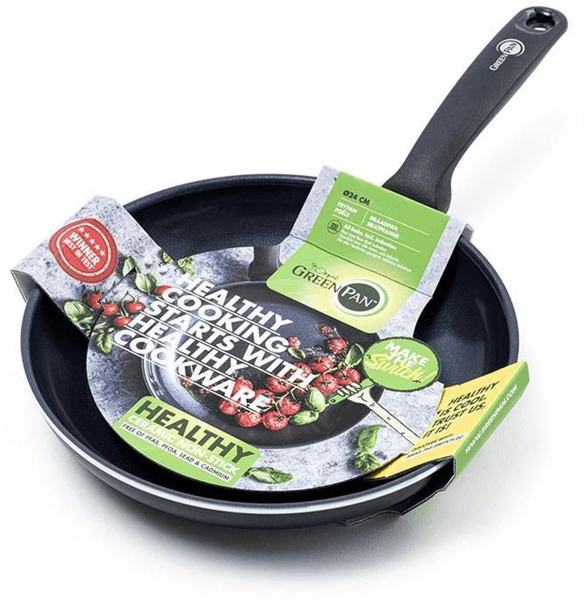 GREENPAN Cc002500-001 Braadpan 24cm 1 GREENPAN Cc002500-001 Braadpan 24cm