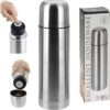 Excellent Basis Thermoskan | Isolatiekan Bullet 0.75 Ltr | Roestvrijstale Drinkbeker | Zilver