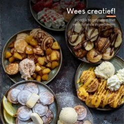 Ocina Poffertjespan– 19 Poffertjes – Poffertjesmaker – Poffertjespan Inductie – Poffertjespan Electrisch – Gietijzeren Pan – Inclusief Warmtebestendige Handvaten– Gratis Receptenboek -Aanbiedingen Keukengerei Winkel 1198x1200 6