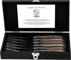 Laguiole Style De Vie Vorken Luxury Line - 6-delig - Olijfhout -Aanbiedingen Keukengerei Winkel 1200x1007