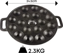 YUGN BLACK Poffertjespan Poffertjesmaker 6 Delige Set - 19 Poffertjes Incl Doseerfles Kwast Poffertjesvork Siliconen Ovenwanten - Platte Onderkant Poffertjespan Inductie Poffertjespan Elektrisch - Cadeau Tip -Aanbiedingen Keukengerei Winkel 1200x1023 1