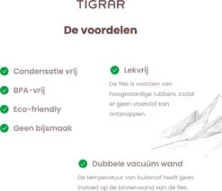 Tigrar - Waterfles Met Rietje - Drinkfles 1 Liter - Thermosfles - RVS - Rood - Incl. Extra Dop, 3 Rietjes En Reiniger -Aanbiedingen Keukengerei Winkel 1200x1035 1