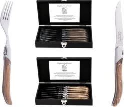 Laguiole Style De Vie Vorken Luxury Line - 6-delig - Olijfhout -Aanbiedingen Keukengerei Winkel 1200x1040