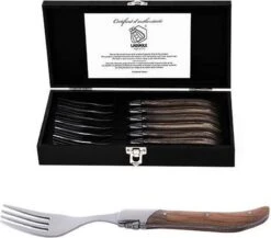 Laguiole Style De Vie Vorken Luxury Line - 6-delig - Olijfhout -Aanbiedingen Keukengerei Winkel 1200x1052
