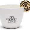 Riviera Maison Koffiemok, Mok/ Kopje Met Goud Detail - It's Cookie Time Mug - Wit - Porselein - 300 ML - 1 Stuk