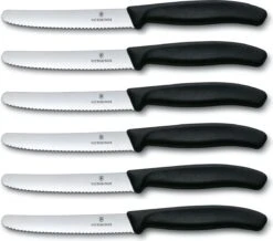 Victorinox Tafelmes 6 Stuks Zwart Krom Heft 13 Victorinox Tafelmes 6 Stuks Zwart Krom Heft -Aanbiedingen Keukengerei Winkel 1200x1060