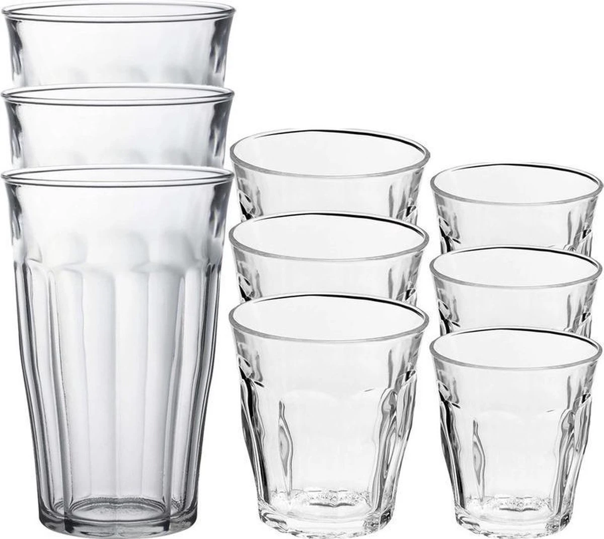 Duralex - Drinkglazen/waterglazen - 18x Stuks - Transparant - 200/310/500ml 1 Duralex - Drinkglazen/waterglazen - 18x Stuks - Transparant - 200/310/500ml