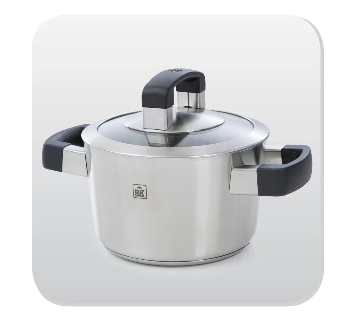 BK Conical Cool Glas Pannenset - 4-delig - RVS - Glazen Deksel - Inductie 14 BK Conical Cool Glas Pannenset - 4-delig - RVS - Glazen Deksel - Inductie - Afbeelding 14