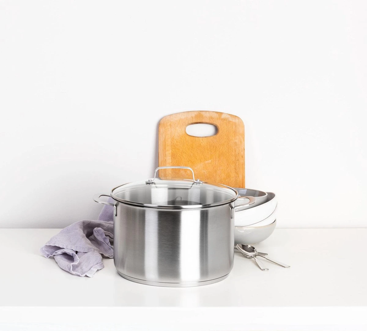 BK Bistro Soeppan Ø 24 Cm - RVS - Glazen Deksel - Inductie 7 BK Bistro Soeppan Ø 24 Cm - RVS - Glazen Deksel - Inductie - Afbeelding 7