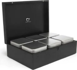 Bredemeijer - Theedoos 6 Blikjes Zwart 10 Bredemeijer - Theedoos 6 Blikjes Zwart -Aanbiedingen Keukengerei Winkel 1200x1085 3