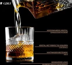 Kristal Superior Whiskey Glazen Set In Luxe Geschenkdoos By GDLF® - Whiskey Set - Hoogwaardig 100% Lood-Vrij Kristal - Made In Europa - Luxe Waterglazen - Gin Tonic Glazen - Cocktailglazen - Likeurglazen - Whisky Glazen - Cadeau Voor Man & Vrouw -Aanbiedingen Keukengerei Winkel 1200x1089 3