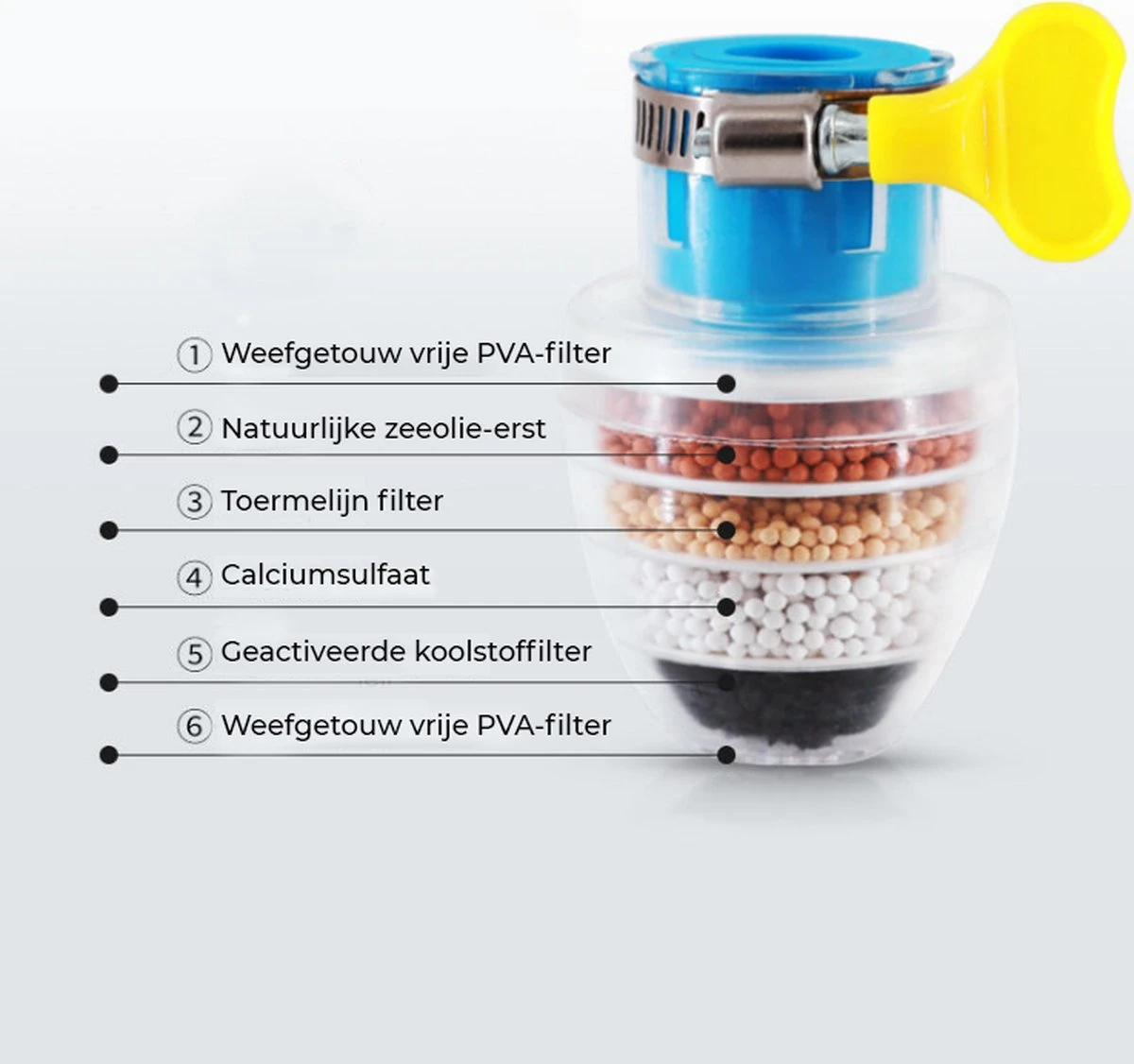 VINESS Waterfilter - Kraanfilter - Drinkwaterfilter - Waterzuivering - Waterbesparend - Duurzaam - Roze 9 VINESS Waterfilter - Kraanfilter - Drinkwaterfilter - Waterzuivering - Waterbesparend - Duurzaam - Roze - Afbeelding 9