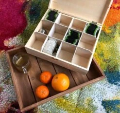12 Vaks Theedoos - Houten Theedoos 8 12 Vaks Theedoos - Houten Theedoos -Aanbiedingen Keukengerei Winkel 1200x1126 3