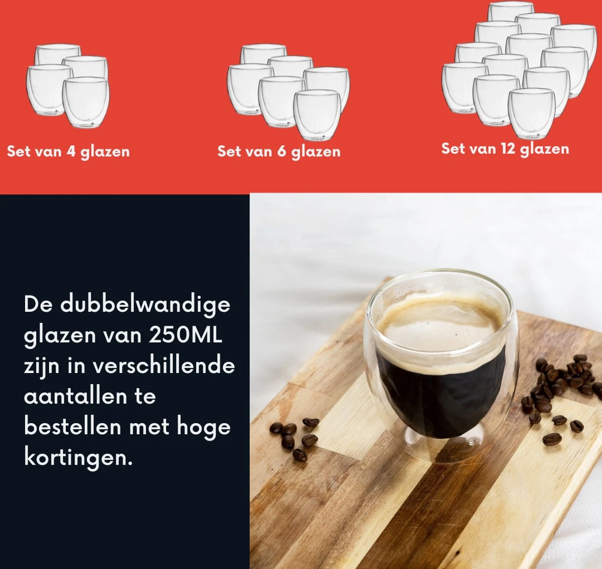 Powarkleen® - 250ml Set Met 6 Dubbelwandige Theeglazen - Theeglazen - Koffieglazen 5 Powarkleen® - 250ml Set Met 6 Dubbelwandige Theeglazen - Theeglazen - Koffieglazen - Afbeelding 5
