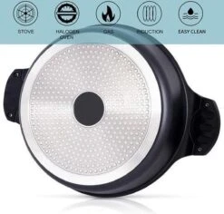 Tajine Agadir Inductie Arabisch Design Non-stick Shining Black -Aanbiedingen Keukengerei Winkel 1200x1145 2