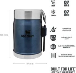 Stanley The Legendary Food Jar + Spork 0,4L - Thermosfles - Nightfall -Aanbiedingen Keukengerei Winkel 1200x1151 2