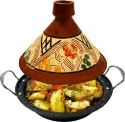 Tajine Aardewerk En Gegoten Aluminium Inductie| Handvaten| Geschikt Voor 4-8 Personen - Alle Warmtebronnen| Ø 30cm -Aanbiedingen Keukengerei Winkel 1200x1172 3