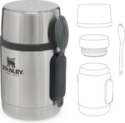 Stanley The Stainless Steel All-in-One Food Jar 0,53L - Thermosfles - Stainless Steel -Aanbiedingen Keukengerei Winkel 1200x1180 3