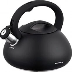 Fluitketel Waterkoker Mat Zwart 2.7 L ‘’Black Amethyst‘’ RVS – Inductie - Vatwasser -Aanbiedingen Keukengerei Winkel 1200x1184 2