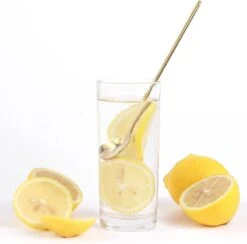 House Of Husk® Lange Theelepels Set - Latte Macchiato Lepels - Koffielepels - Theelepeltjes - RVS - 17cm - 6 Stuks - Goud -Aanbiedingen Keukengerei Winkel 1200x1184