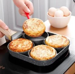 Professionele Koekenpan - Inductie - Voor Eieren / Pannekoeken / Hamburgers - Bakpan - Pan Voor 4 Eieren - Crepe Maker - Pannenkoekenmaker - Braadpan - Anti Aanbaklaag -Aanbiedingen Keukengerei Winkel 1200x1191 6