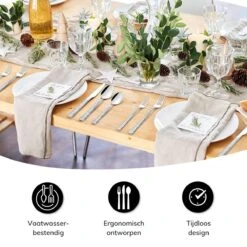 Deleca 6 Persoons Bestekset Deluxe (30-delig) - Vorken, Lepels En Messen - Vaatwasserbestendig - Gehamerd - Zilver / RVS -Aanbiedingen Keukengerei Winkel 1200x1200 104
