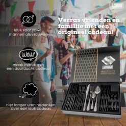 LaCardia Bestekset Glans Zwart – 24-delig Bestek – 6 Persoons – Bestek Zwart Voor 6 Personen -Aanbiedingen Keukengerei Winkel 1200x1200 11