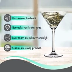 TEN Kristallen Espresso Martini Glazen 6 Stuks - Espresso Glazen 240ml + 40 Cocktail Recepten -Aanbiedingen Keukengerei Winkel 1200x1200 1107
