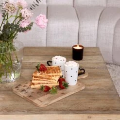 Riviera Maison Mok, Drinkmok, Theemok Met Hartjes Oor - RM Love Mug - Wit - Porselein - 300 ML - 1 Stuk -Aanbiedingen Keukengerei Winkel 1200x1200 1225