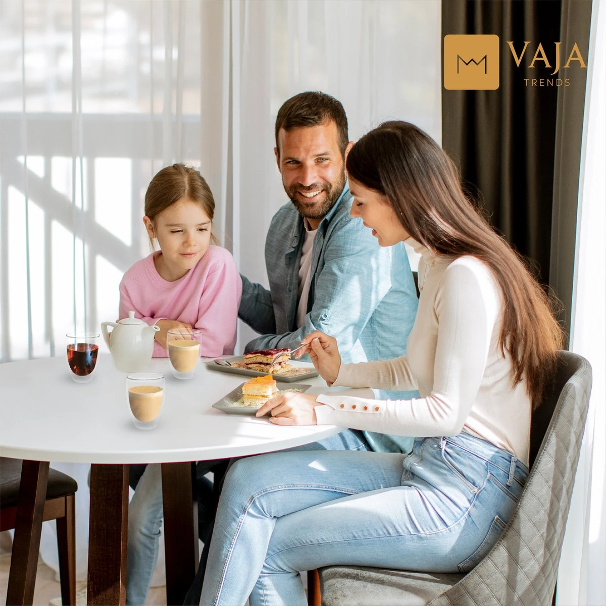 Vaja® Koffieglazen Set – Theeglazen Met Lepel – 350 Ml- Dubbelwandig - Cappuccino Glazen – Latte Macchiato Glazen - Theeglas 6 Stuks 5 Vaja® Koffieglazen Set – Theeglazen Met Lepel – 350 Ml- Dubbelwandig - Cappuccino Glazen – Latte Macchiato Glazen - Theeglas 6 Stuks - Afbeelding 5