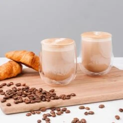 Luxe Dubbelwandige Koffieglazen - Cappuccino Glazen - Dubbelwandige Theeglazen - 350 ML - 4 Stuks -Aanbiedingen Keukengerei Winkel 1200x1200 1243