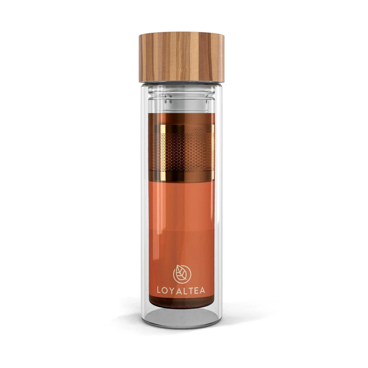 LoyalTea - Theeglas Met Filter - 350 Ml - Bamboo - Theeglazen 2 LoyalTea - Theeglas Met Filter - 350 Ml - Bamboo - Theeglazen - Afbeelding 2