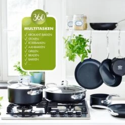 GreenPan Barcelona Infinity Pro Wokpan 28cm - Zwart - Inductie - PFAS-vrij -Aanbiedingen Keukengerei Winkel 1200x1200 336