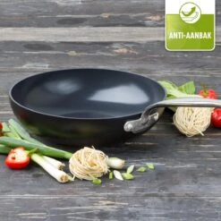 GreenPan Barcelona Infinity Pro Wokpan 28cm - Zwart - Inductie - PFAS-vrij -Aanbiedingen Keukengerei Winkel 1200x1200 337