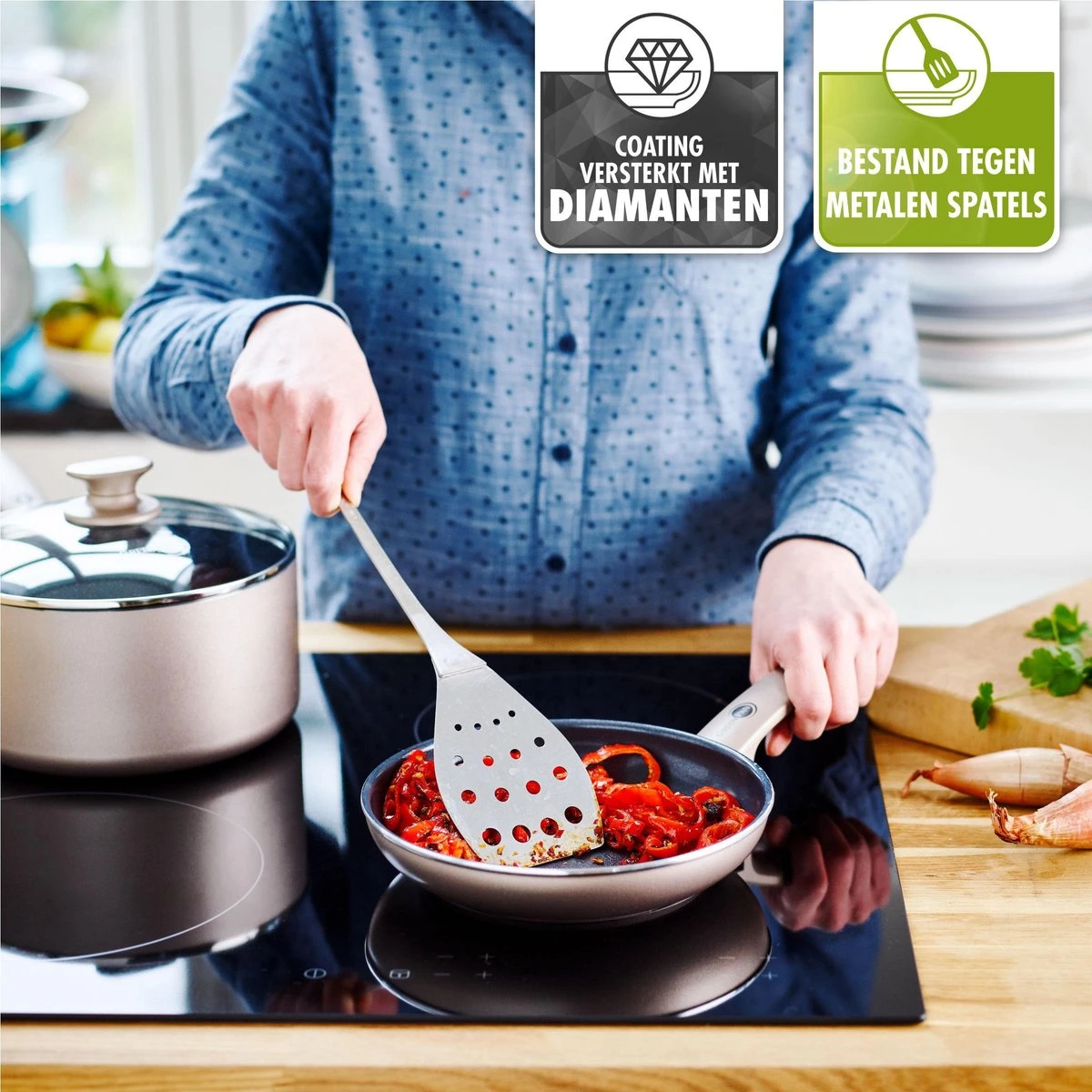 GreenPan Cambridge Koekenpan 20cm - Brons - Inductie - PFAS-vrij 12 GreenPan Cambridge Koekenpan 20cm - Brons - Inductie - PFAS-vrij - Afbeelding 12