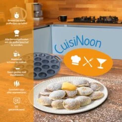 CuisiNoon® Poffertjespan Premium - Complete Poffertjesmaker Set - Inclusief Bakboek 12 CuisiNoon® Poffertjespan Premium - Complete Poffertjesmaker Set - Inclusief Bakboek -Aanbiedingen Keukengerei Winkel 1200x1200 419