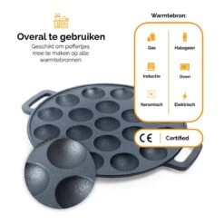 CuisiNoon® Poffertjespan Premium - Complete Poffertjesmaker Set - Inclusief Bakboek 14 CuisiNoon® Poffertjespan Premium - Complete Poffertjesmaker Set - Inclusief Bakboek -Aanbiedingen Keukengerei Winkel 1200x1200 421