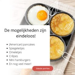 Anti-aanbak Pancake Pan | American Pancake Pan | Omelet Pan | Geschikt Voor Inductie & Alle Warmtebronnen | Eierpan | Omeletmaker | Pancake Maker | Mini Pannenkoekenpan 9 Anti-aanbak Pancake Pan | American Pancake Pan | Omelet Pan | Geschikt Voor Inductie & Alle Warmtebronnen | Eierpan | Omeletmaker | Pancake Maker | Mini Pannenkoekenpan -Aanbiedingen Keukengerei Winkel 1200x1200 499