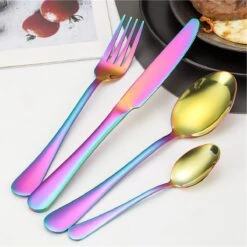 Merkloos Melili Bestekset-Bestek Set 24-delig-6 Persoons Bestekset-tafelmes-tafelvork-soeplepel-dessertlepel-roestvrijstalen Bestekset-multi Kleur -Aanbiedingen Keukengerei Winkel 1200x1200 51