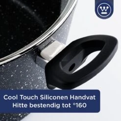 Westinghouse Hapjespan Inductie - Ø 28 Cm - Zwart Marmer - Met Deksel -Aanbiedingen Keukengerei Winkel 1200x1200 538