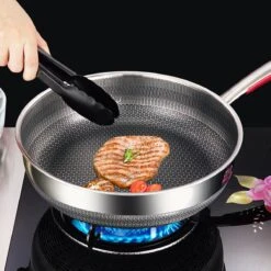 MONFORTT. Hapjespan Ø 28cm Anti-aanbaklaag 7 Lagen Staal Met Deksel 6 MONFORTT. Hapjespan Ø 28cm Anti-aanbaklaag 7 Lagen Staal Met Deksel -Aanbiedingen Keukengerei Winkel 1200x1200 553