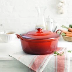 Le Creuset Braadpan Faitout Tradition Kersenrood - ø 24 Cm / 3 Liter 11 Le Creuset Braadpan Faitout Tradition Kersenrood - ø 24 Cm / 3 Liter -Aanbiedingen Keukengerei Winkel 1200x1200 635
