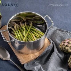 Sola Steelpan Profiline Deluxe - Ø 16 Cm - Zilver - RVS - Sandwichbodem -Aanbiedingen Keukengerei Winkel 1200x1200 771